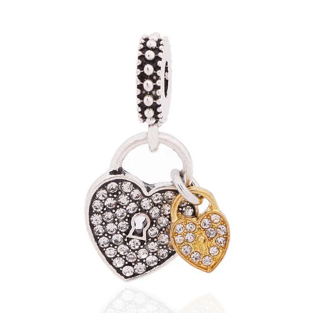 NEW Free Shipping Jewelry Silver Color green Bead Charm Flower Silver Bead with Crystal Fit Pandora Bracelet