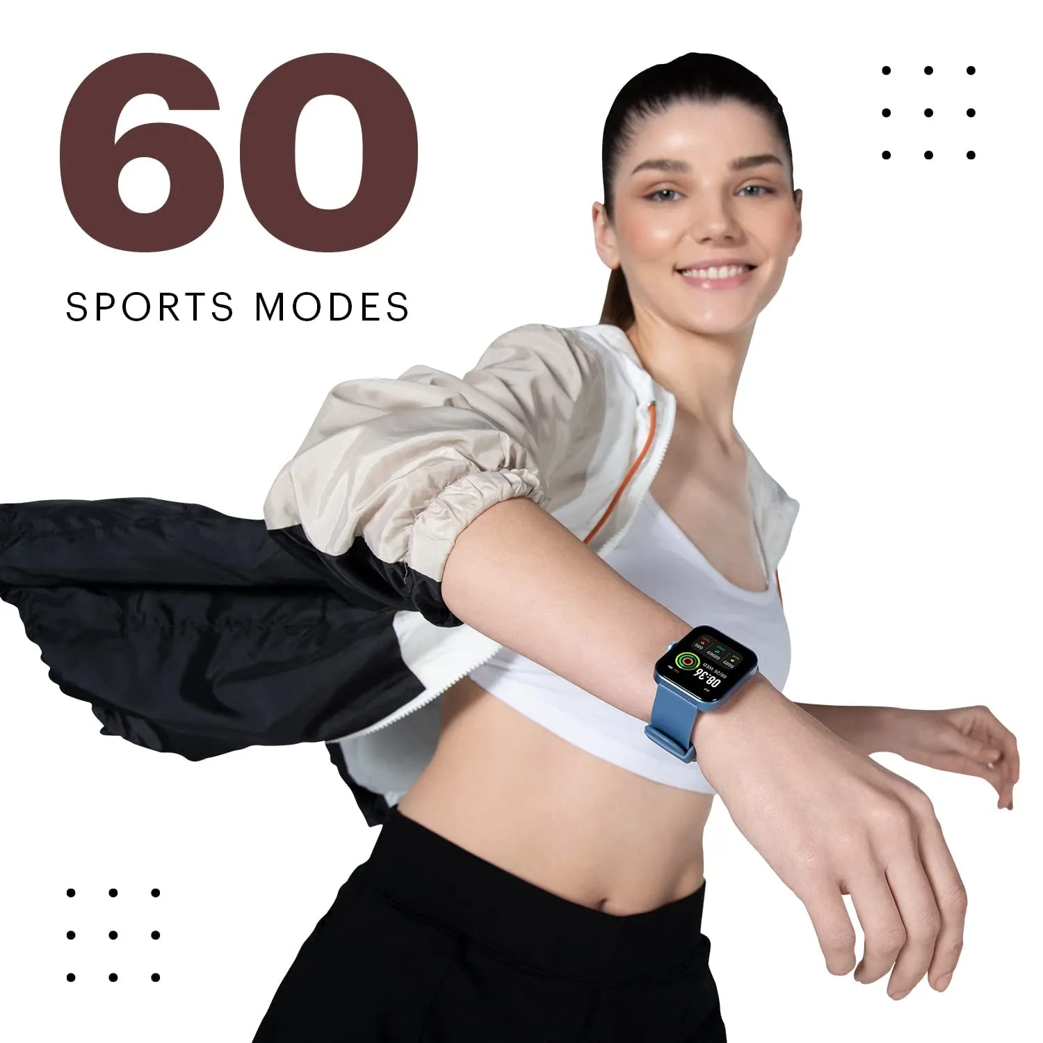 Noise ColorFit Pulse Grand Smart Watch with 1.69"(4.29cm) HD Display, 60 Sports Modes, 150 Watch Faces, Fast Charge, Spo2, Stress, Sleep, Heart Rate Monitoring & IP68 Waterproof (Jet Black)