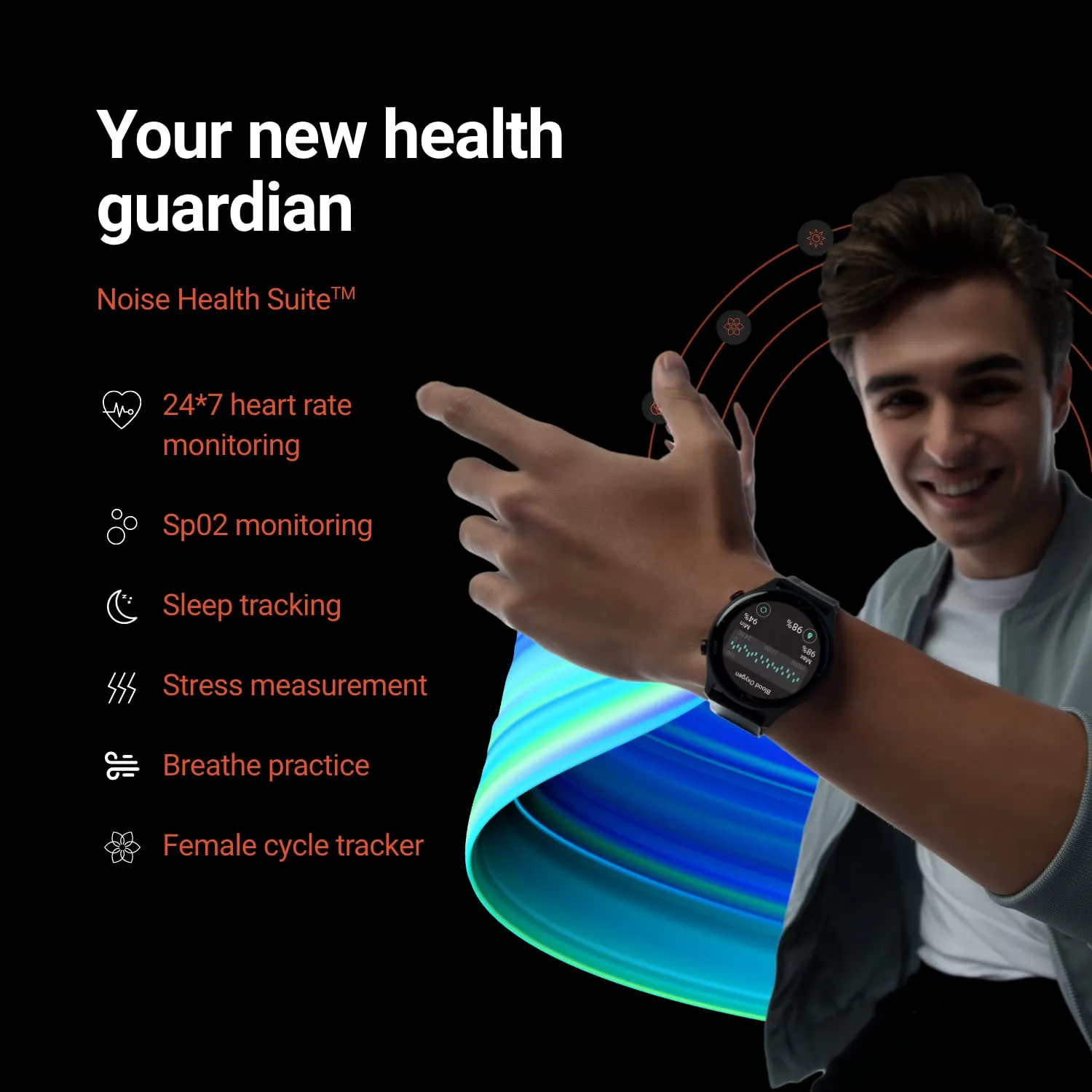 Noise Twist Round dial Smart Watch with Bluetooth Calling, 1.38" TFT Display, up-to 7 Days Battery, 100  Watch Faces, IP68, Heart Rate Monitor, Sleep Tracking (Rose Pink)
