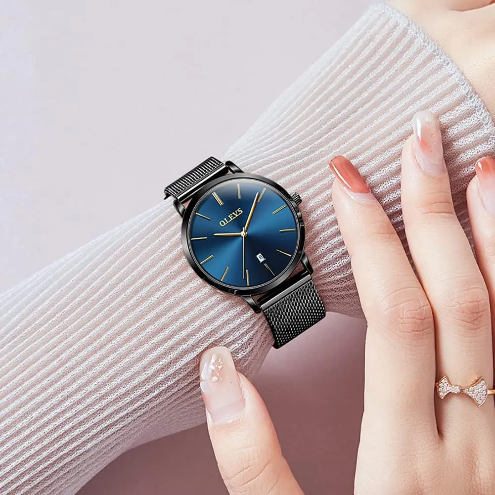 OLEVS Womens Watches Minimalist with Fashion Rose Gold Lady Female Wrist Watch Waterproof Analog Quartz Date