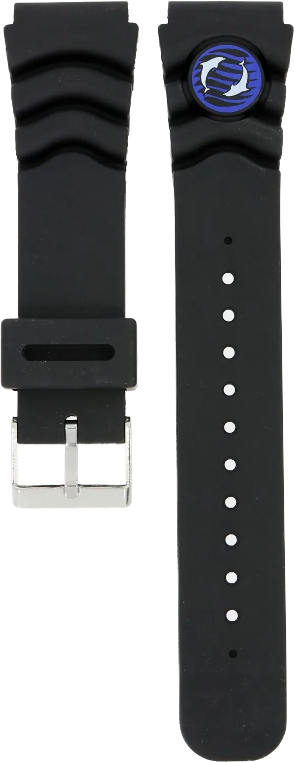 Orient Black Rubber Strap 22mm VDCLXSB