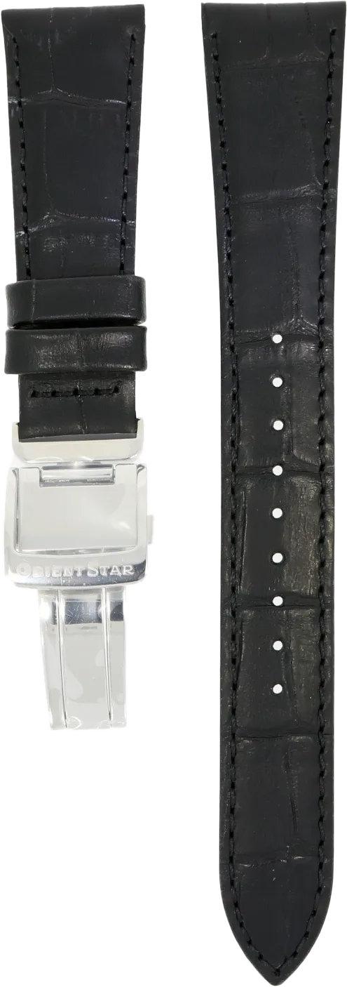 Orient Star Black Leather Strap 20mm UL022014J0
