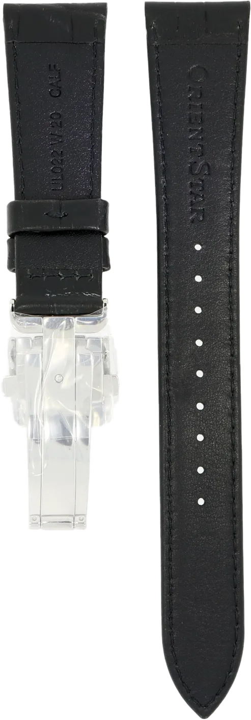 Orient Star Black Leather Strap 20mm UL022014J0