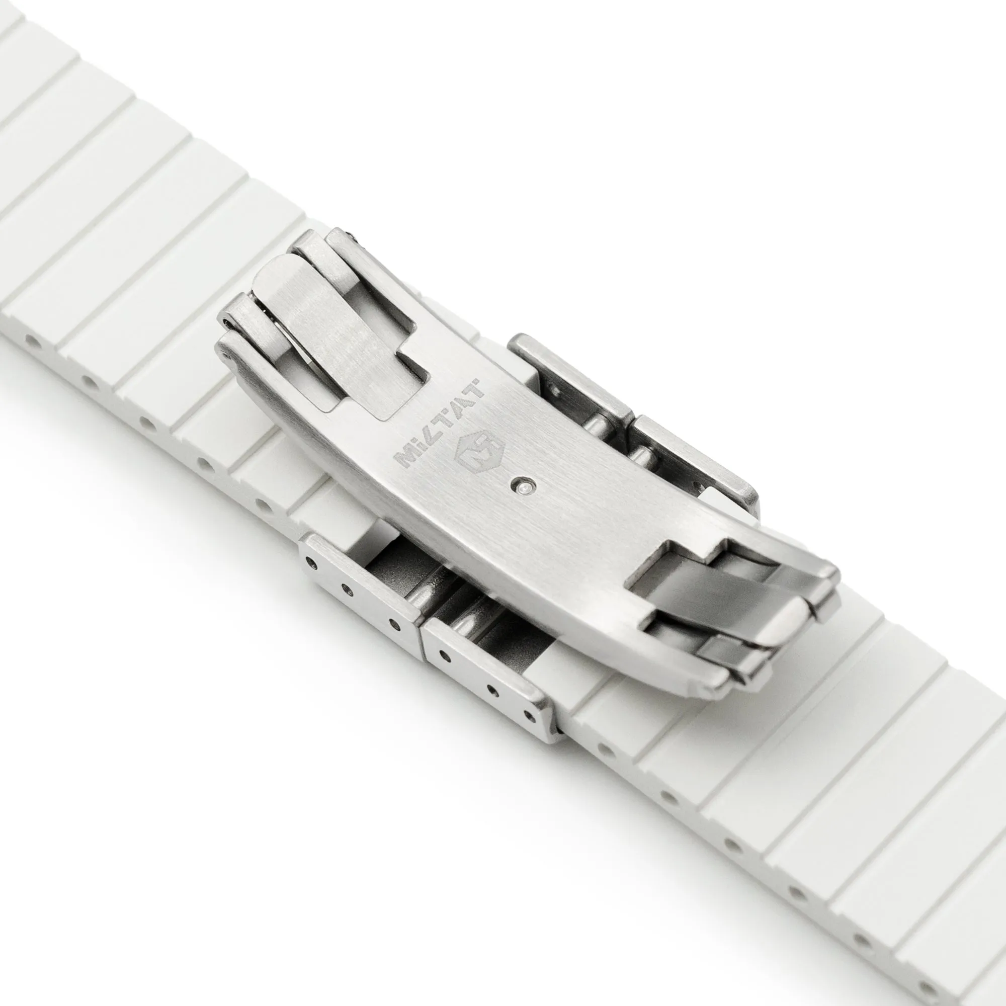 Quick Release FKM27 White FKM Rubber watch strap