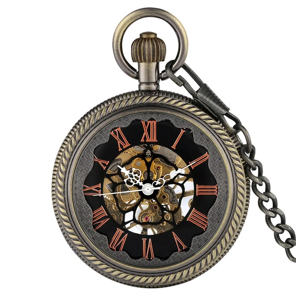 Retro Mechanical Pocket Watch for Men and Women / Antique Pendant Clock on Chain