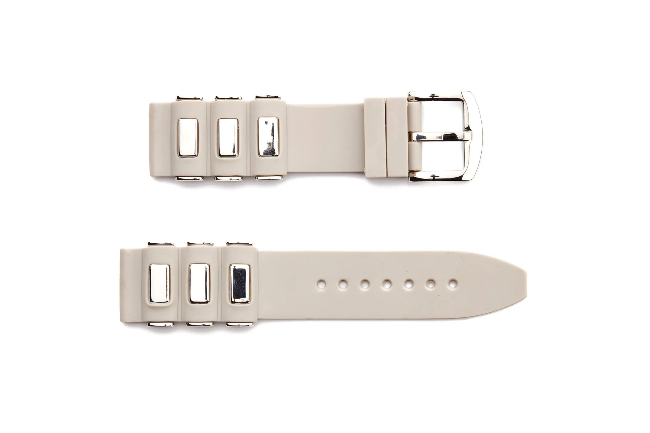RUB-1 Rubber Regular Watch Strap With Stainless Steel Lugs