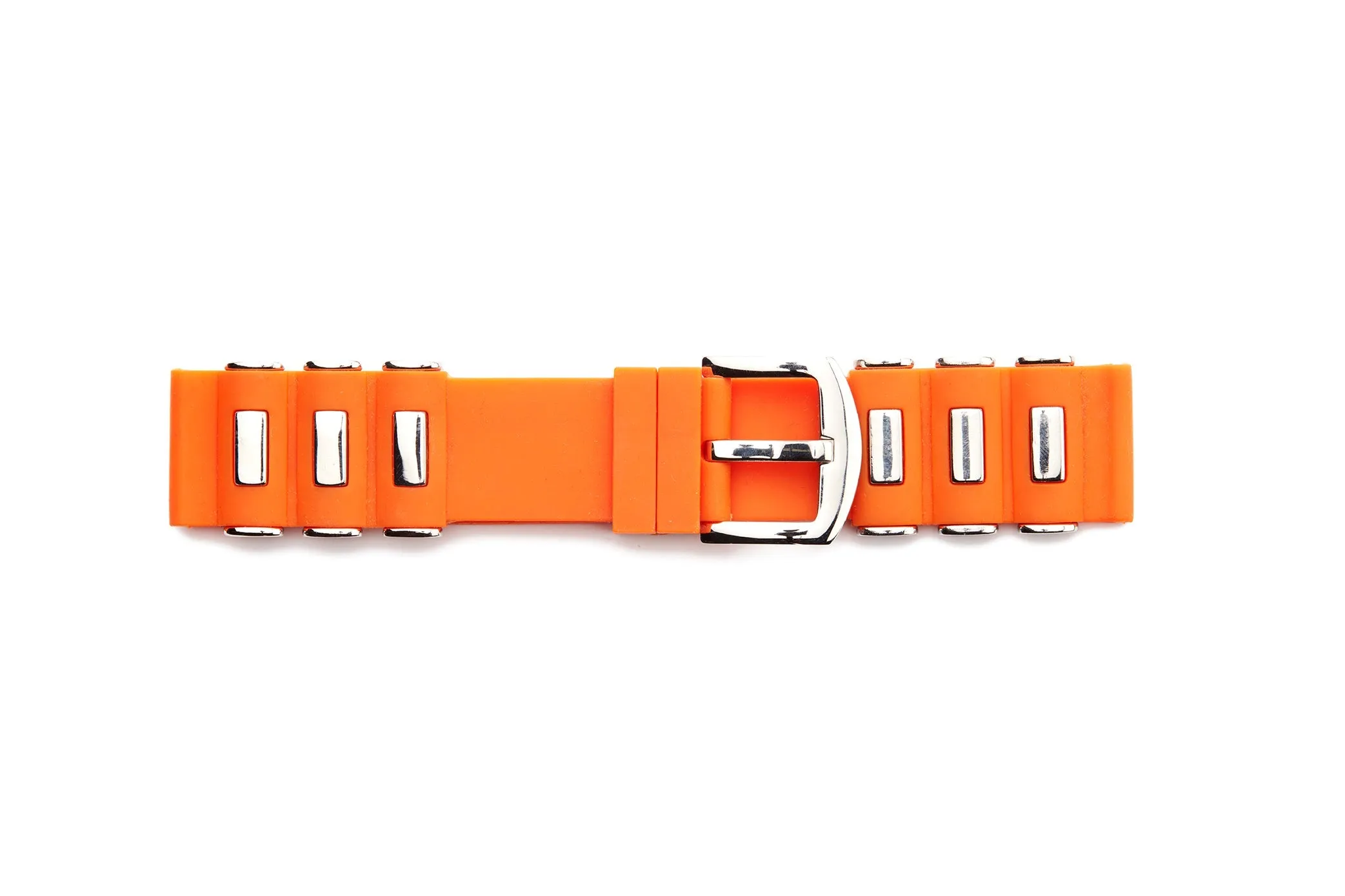 RUB-1 Rubber Regular Watch Strap With Stainless Steel Lugs