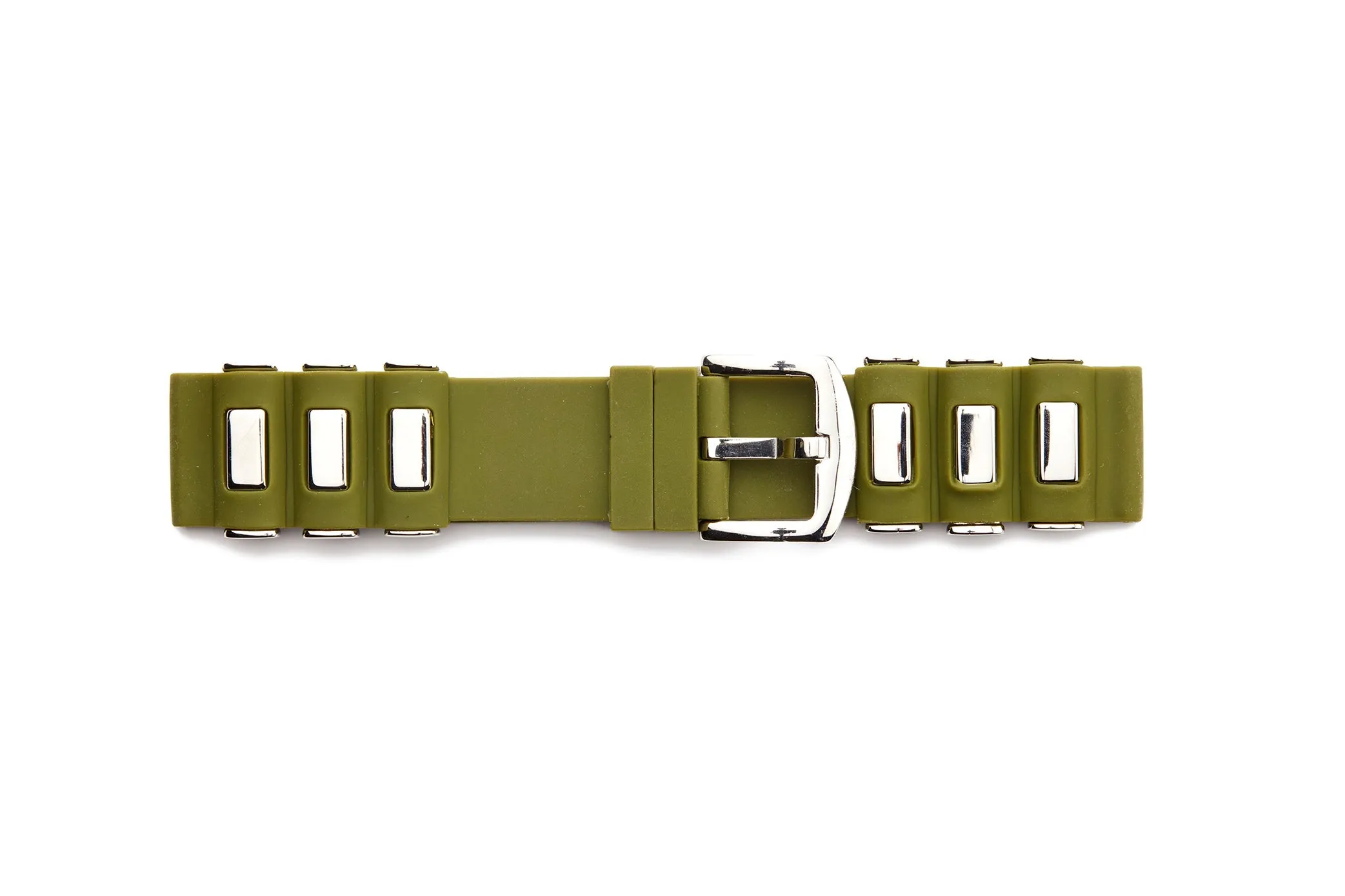 RUB-1 Rubber Regular Watch Strap With Stainless Steel Lugs