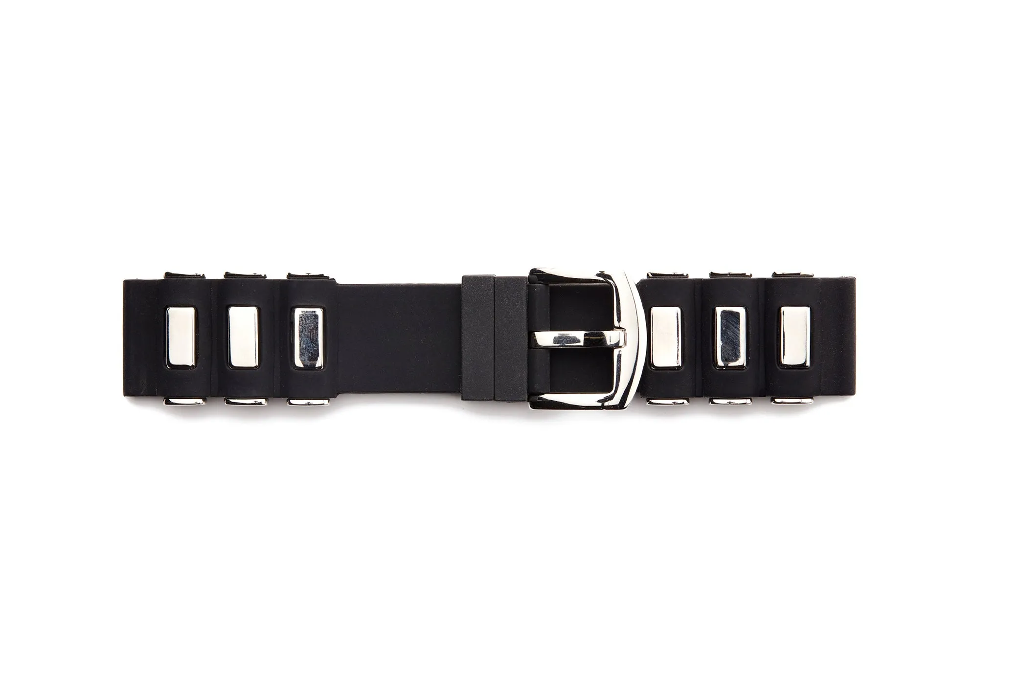RUB-1 Rubber Regular Watch Strap With Stainless Steel Lugs