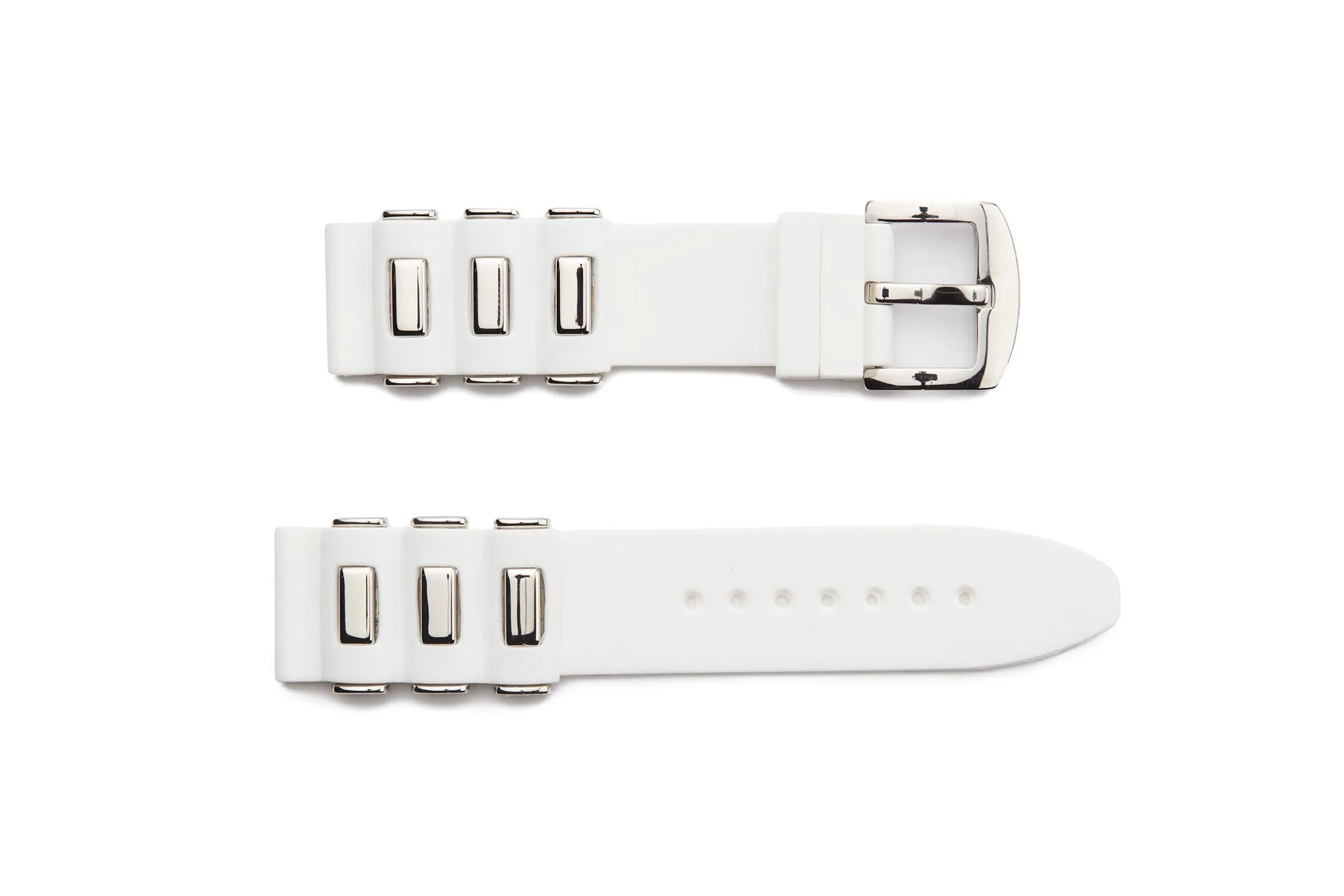 RUB-1 Rubber Regular Watch Strap With Stainless Steel Lugs
