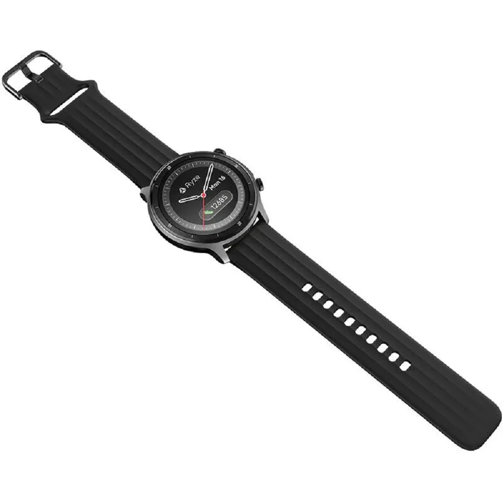 Ryze Flex Smart Watch - Dark Grey with Black Strap