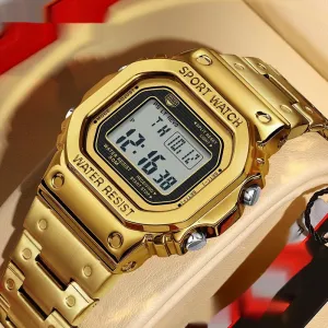 Sanda Steel Digital sport watch for Men 2162