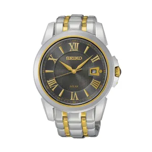 Seiko Mens Two Tone Watch SNE398
