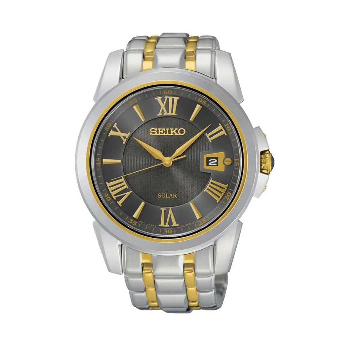 Seiko Mens Two Tone Watch SNE398