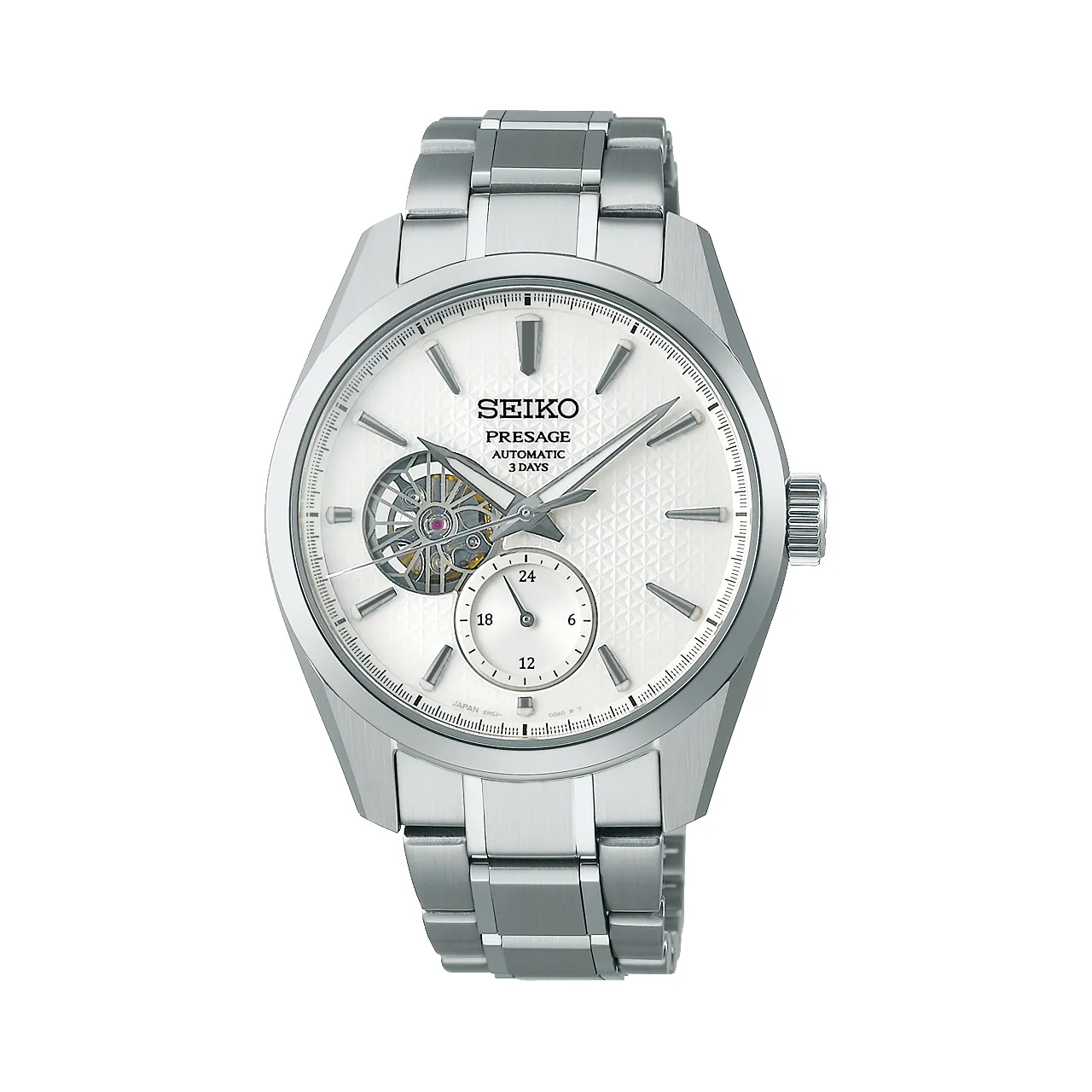 Seiko - SPB415J Presage ‘Shiro’ Sharp-Edged Open Heart Automatic Watch