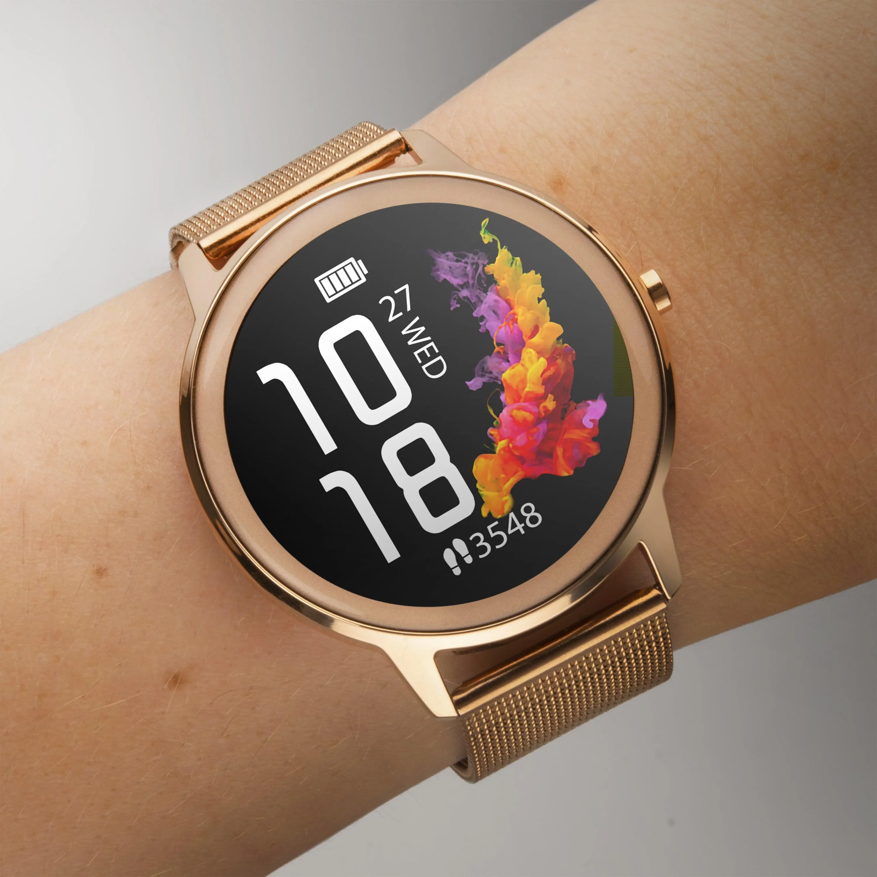 Sekonda Flex Smartwatch | Rose Gold Case & Mesh Strap | 40388