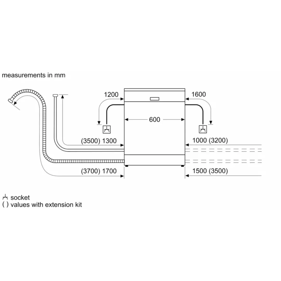 Series 6 SMS6ITW00I Free Standing Dishwasher 60 cm White