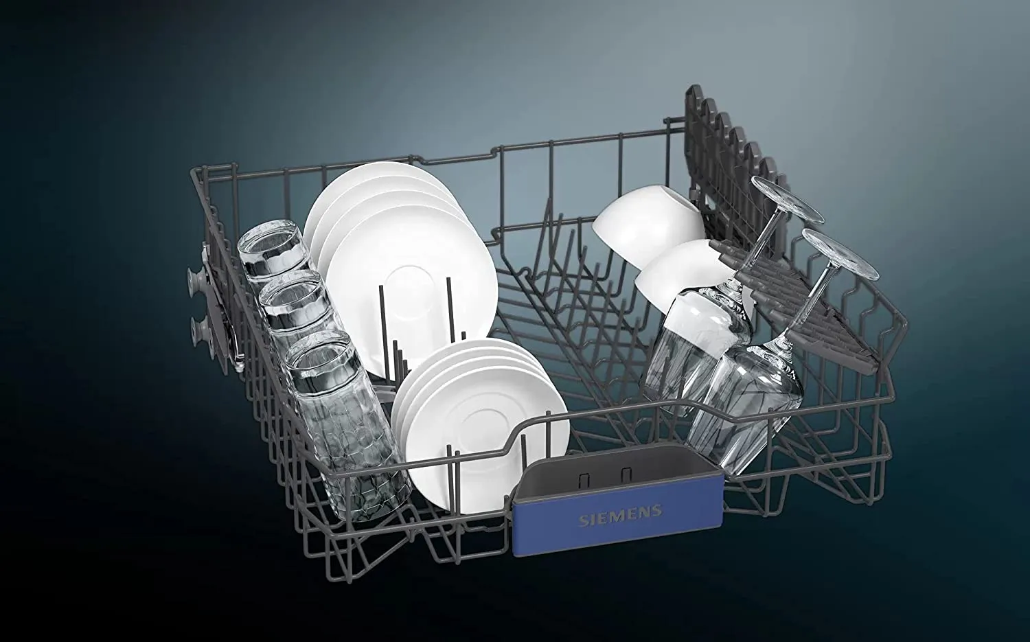 Siemens SN25IW00TI 13 Place Settings iQ500 free-standing dishwasher (White)