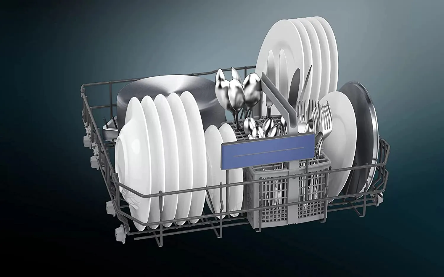 Siemens SN25IW00TI 13 Place Settings iQ500 free-standing dishwasher (White)