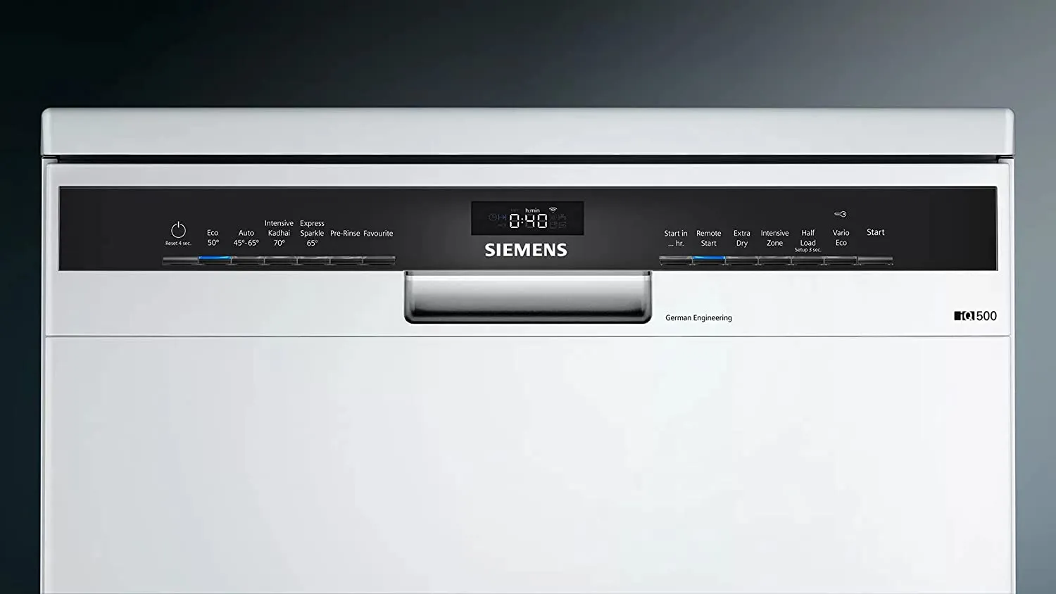 Siemens SN25IW00TI 13 Place Settings iQ500 free-standing dishwasher (White)