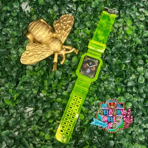 Silicone Watchband and Case - Neon Yellow