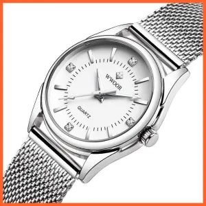 Small Watch Women Luxury Brand Everyday Dress Bracelet Watches Silver Stainless Steel Diamond Wrist Watch For Women Wristwatches