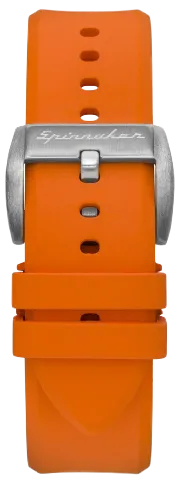 Spinnaker Flat edged Rubber strap 22mm Orange SP-STRAP22-R03