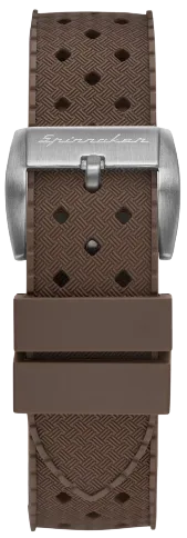 Spinnaker Oahu Tropic Rubber strap 22mm Dark Brown SP-STRAP22-RT03