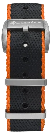 Spinnaker Seat Belt Nylon Orange/Black strap 22mm