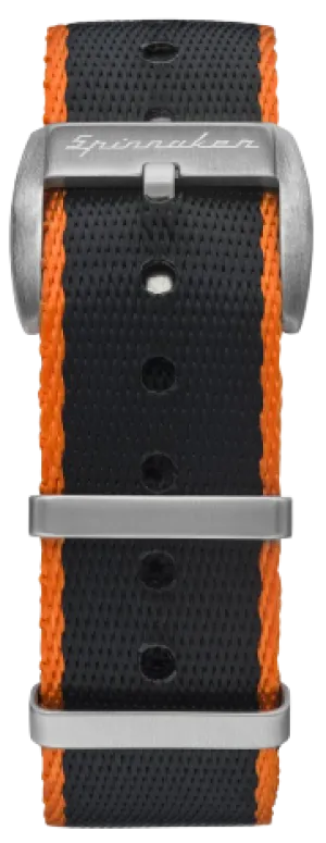 Spinnaker Seat Belt Nylon Orange/Black strap 22mm