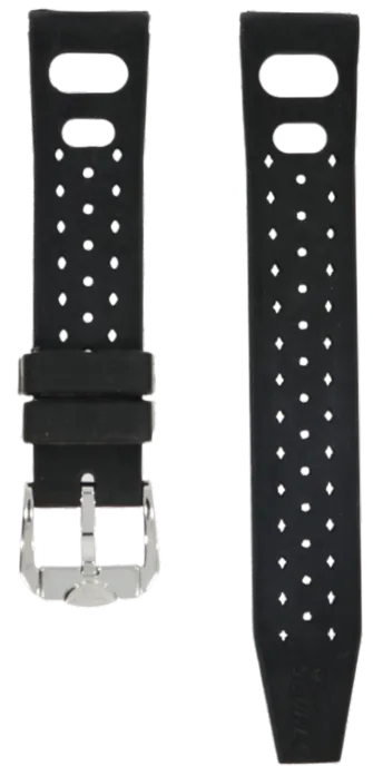 Squale Tropic Rubber Strap Polished 20mm