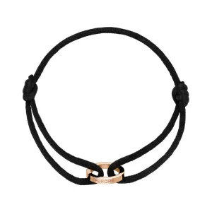 Stainless Steel & Nylon Bracelet Rosegold Colour