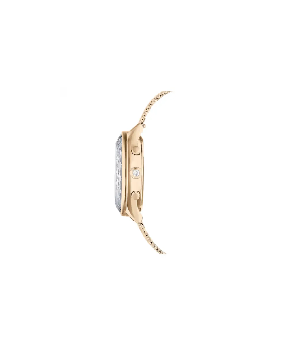 SWAROVSKI NOVA CHRONO WATCH, SWISS MADE, METAL BRACELET, GOLD TONE CHAMPAGNE GOLD-TONE FINISH