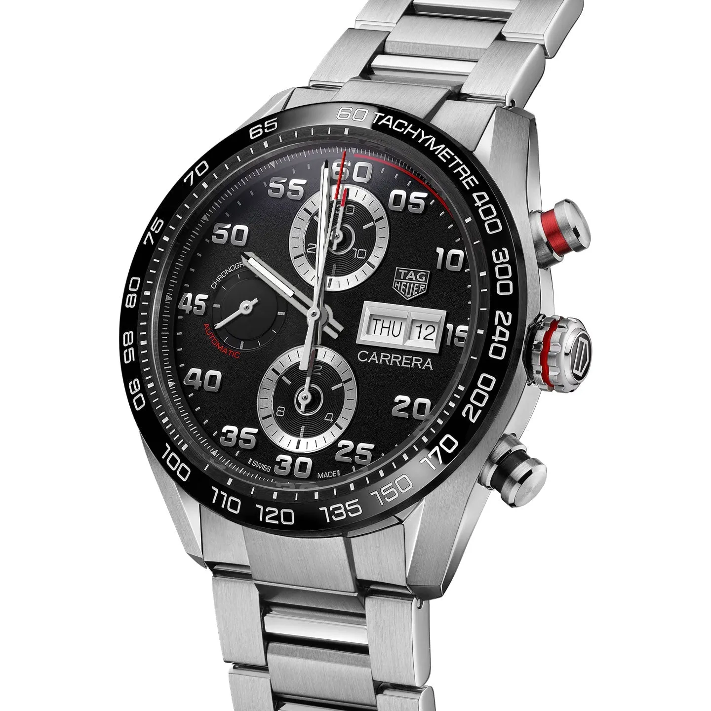 Tag Heuer Carrera Men's Black Chronograph Watch CBN2A1AA.BA0643