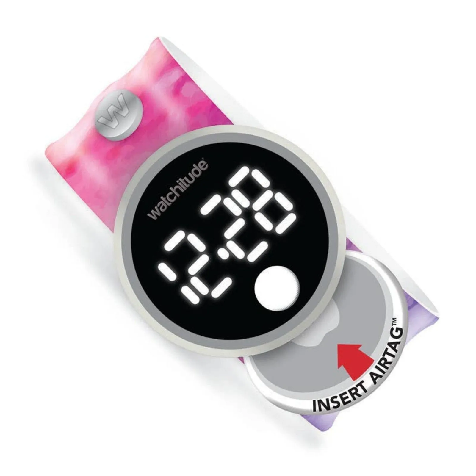 Tag'd Trackable Air Tag Watch - Rainbow Tie Dye