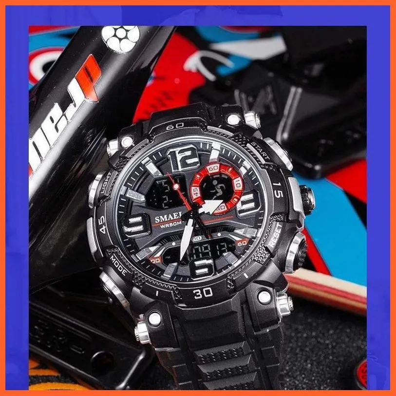 Top Luxury Watches Men Dual Display Watch | Waterproof Sports Led Wristwatch Mens Military Army Watch