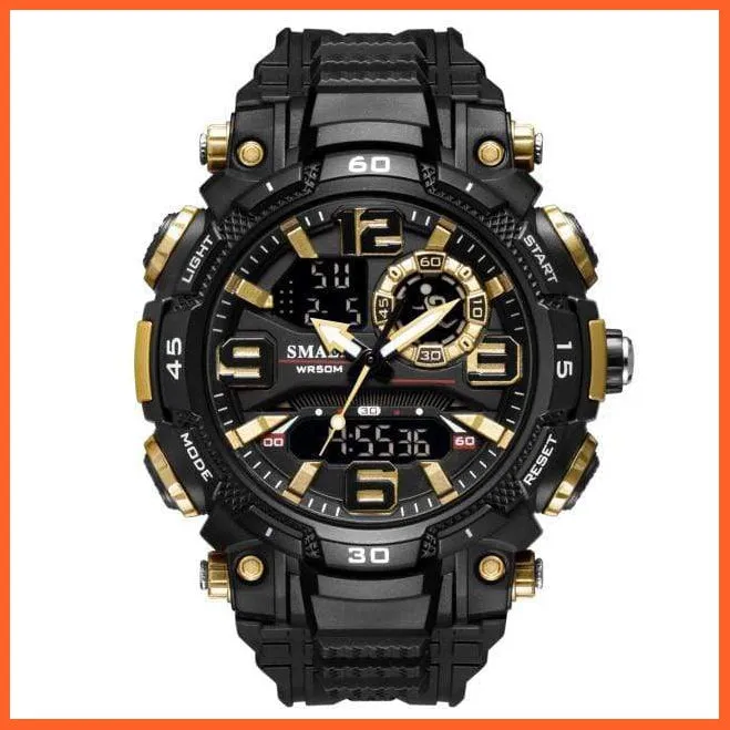 Top Luxury Watches Men Dual Display Watch | Waterproof Sports Led Wristwatch Mens Military Army Watch