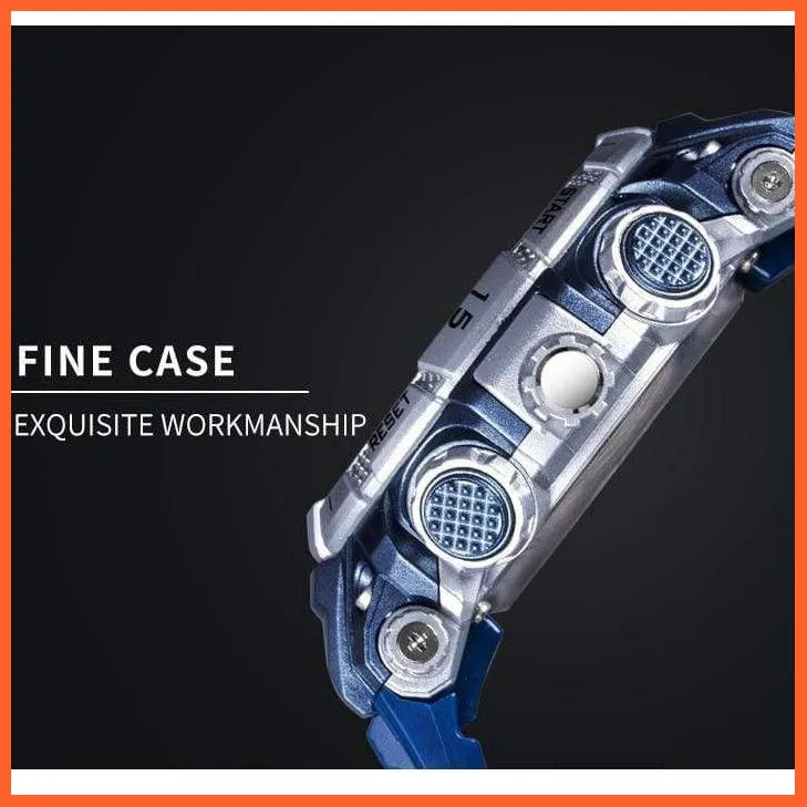 Top Luxury Watches Men Dual Display Watch | Waterproof Sports Led Wristwatch Mens Military Army Watch