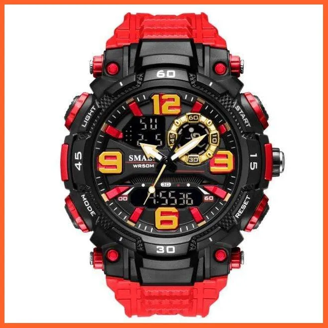 Top Luxury Watches Men Dual Display Watch | Waterproof Sports Led Wristwatch Mens Military Army Watch