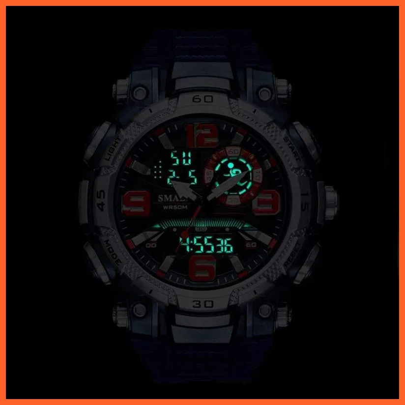 Top Luxury Watches Men Dual Display Watch | Waterproof Sports Led Wristwatch Mens Military Army Watch