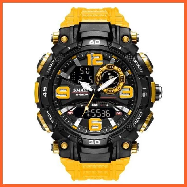 Top Luxury Watches Men Dual Display Watch | Waterproof Sports Led Wristwatch Mens Military Army Watch
