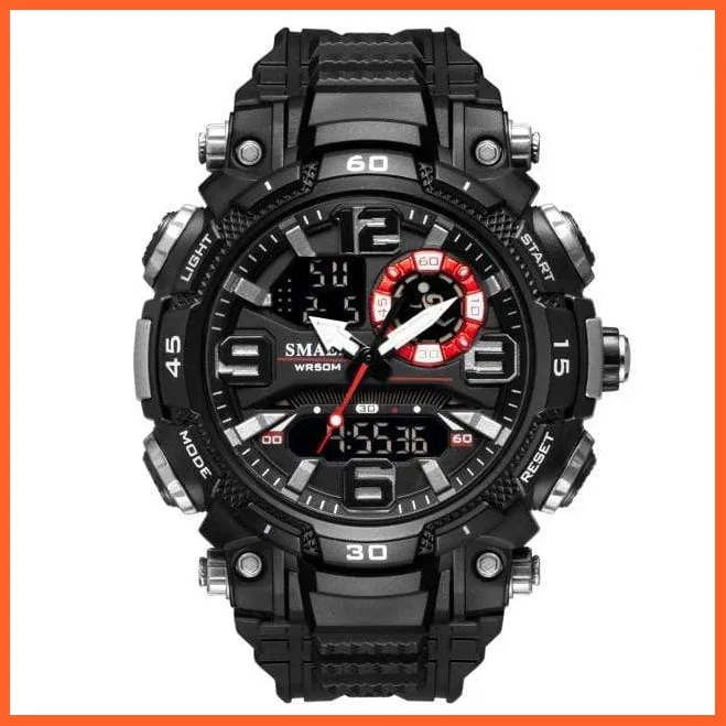 Top Luxury Watches Men Dual Display Watch | Waterproof Sports Led Wristwatch Mens Military Army Watch