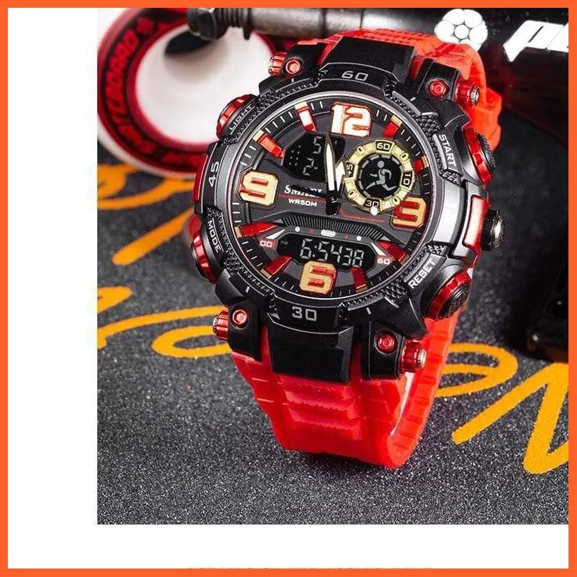 Top Luxury Watches Men Dual Display Watch | Waterproof Sports Led Wristwatch Mens Military Army Watch