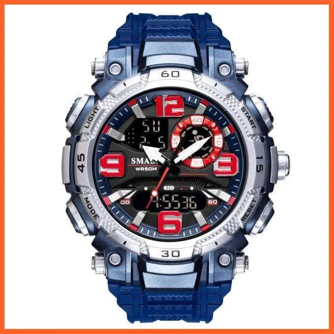 Top Luxury Watches Men Dual Display Watch | Waterproof Sports Led Wristwatch Mens Military Army Watch