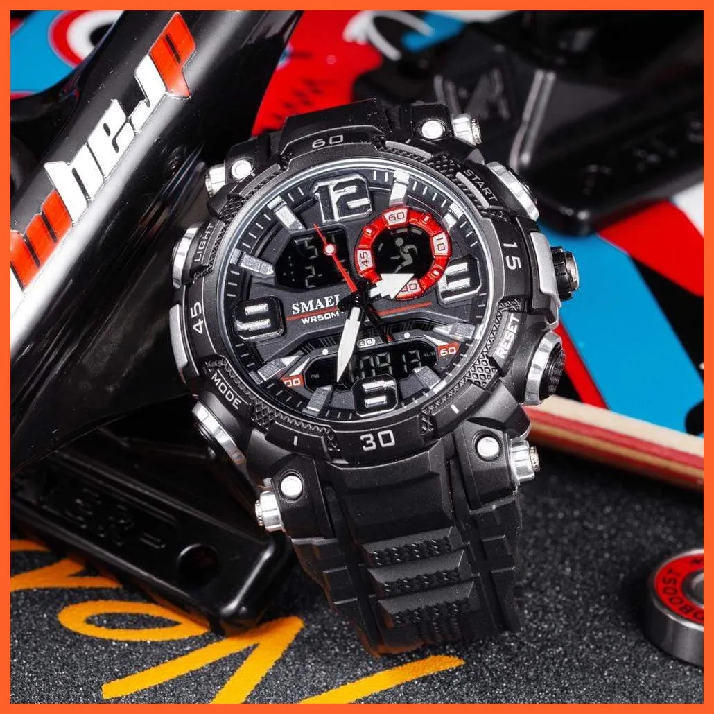 Top Luxury Watches Men Dual Display Watch | Waterproof Sports Led Wristwatch Mens Military Army Watch