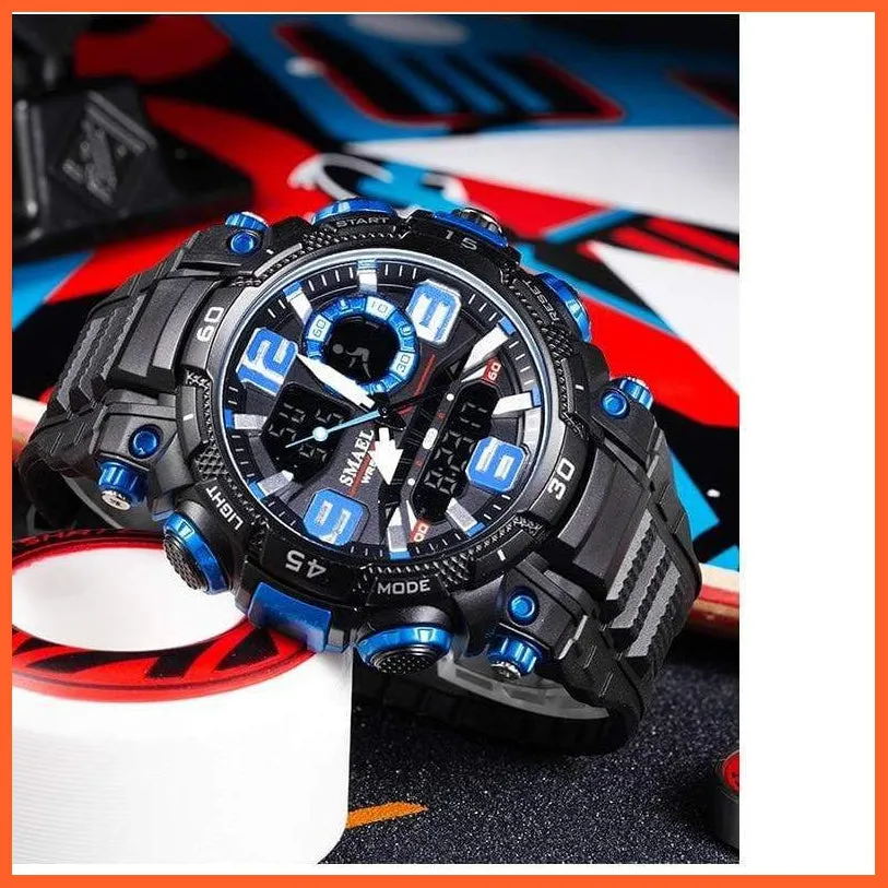 Top Luxury Watches Men Dual Display Watch | Waterproof Sports Led Wristwatch Mens Military Army Watch