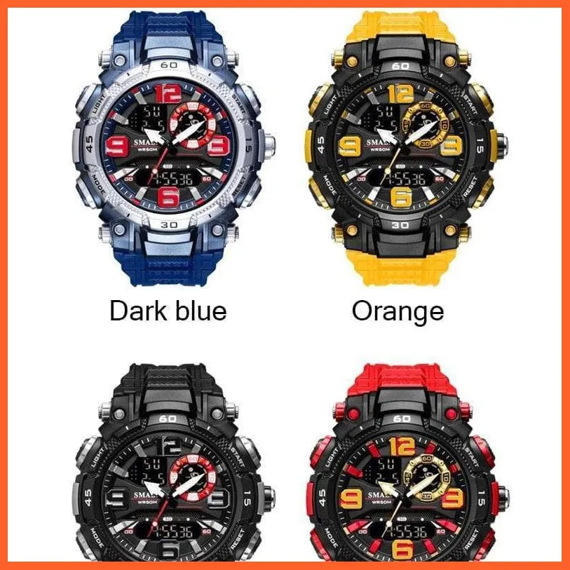 Top Luxury Watches Men Dual Display Watch | Waterproof Sports Led Wristwatch Mens Military Army Watch