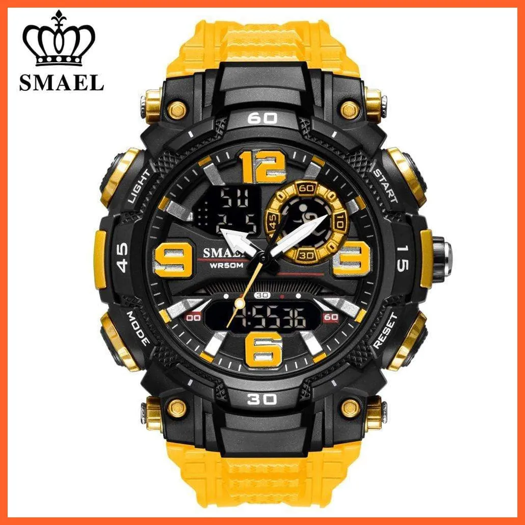 Top Luxury Watches Men Dual Display Watch | Waterproof Sports Led Wristwatch Mens Military Army Watch