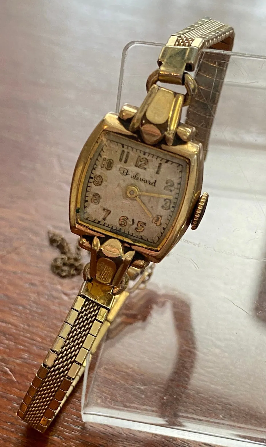 Vintage 10k Gold Filled Boulevard Woman's Wristwatch Manual Wind