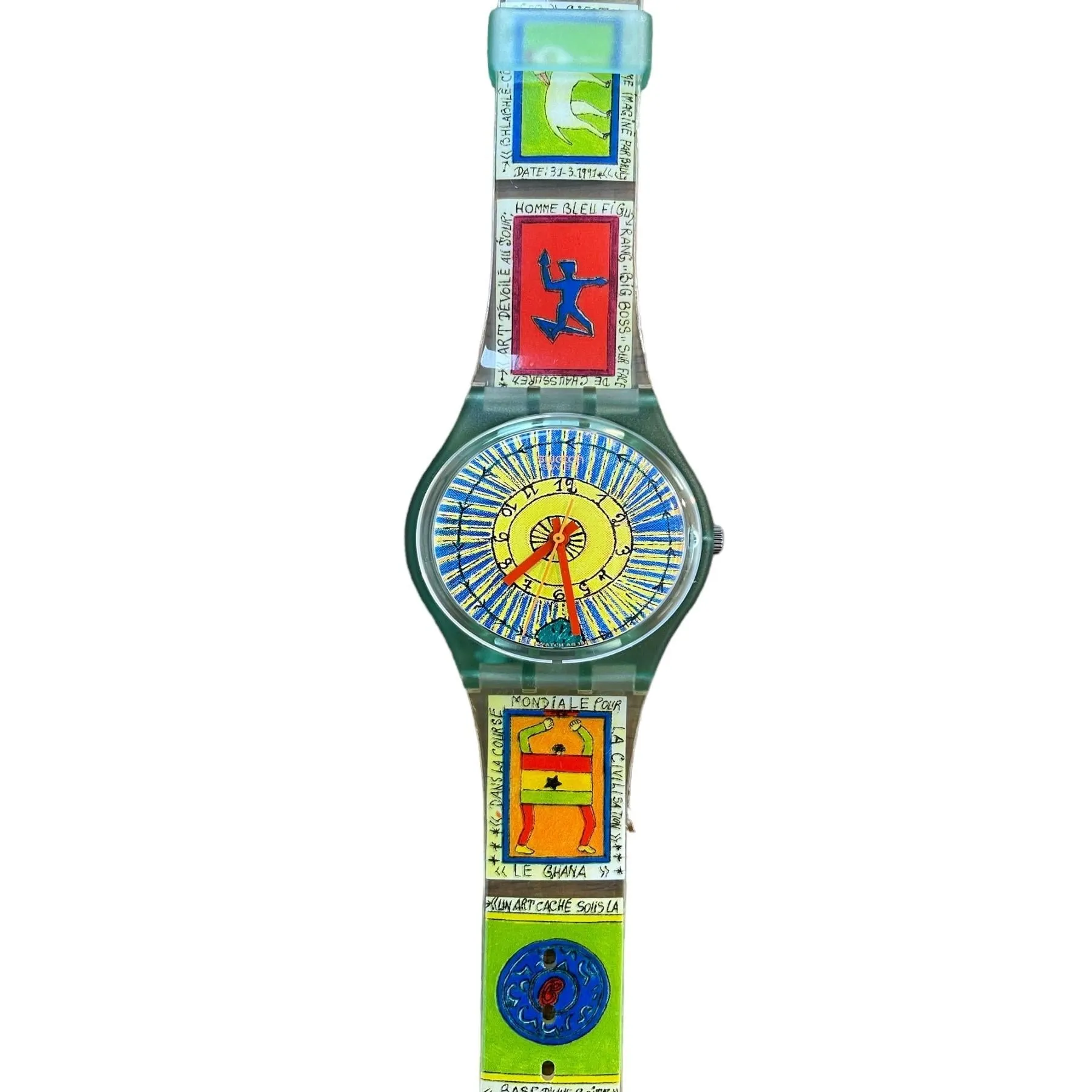 Vintage 1996 Gents Swatch Watch - GG140 'CHEICK NADRO'